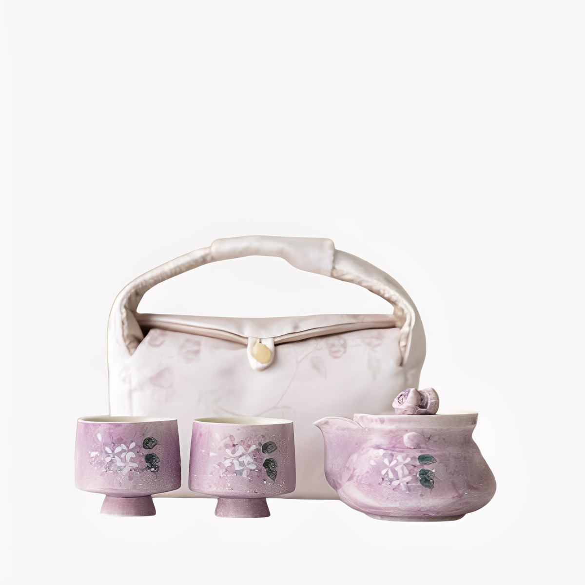 Hydrangea Office Portable Tea Set
